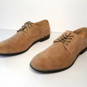 Arider Men Flat Dress Formal Shoes Lace Up Oxfords Casual Beige Suede Size 10